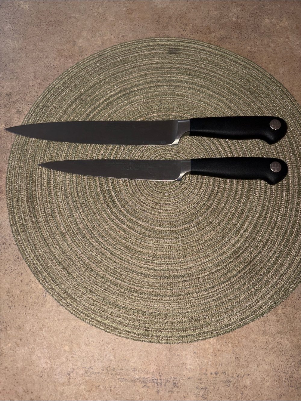 Like new Wusthof Original Grand Prix carving Knives 20cm and 16cm